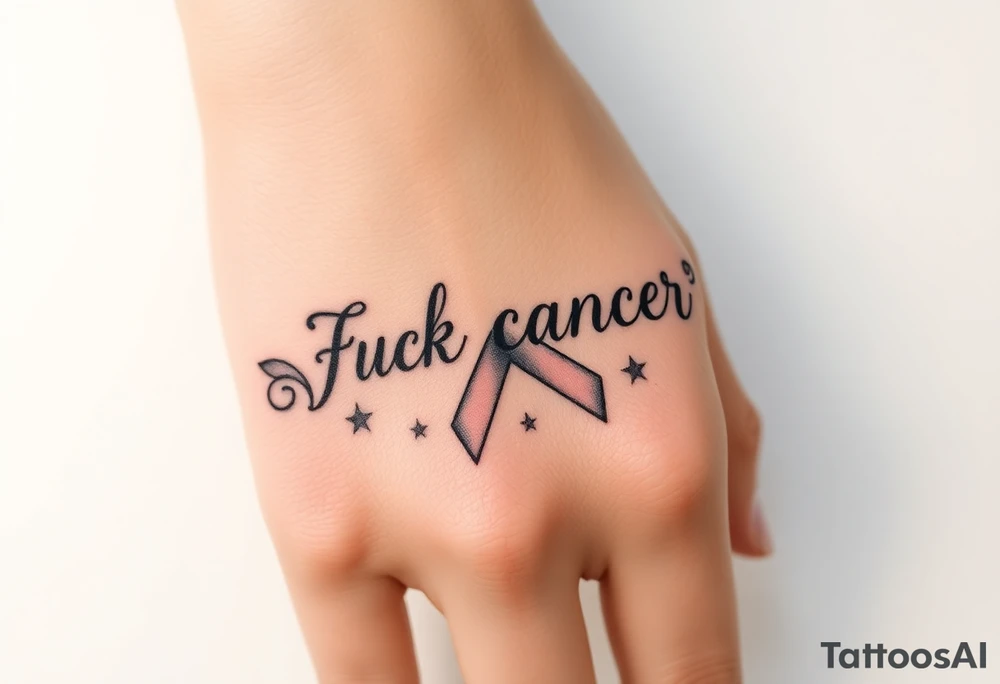 Fuck cancer tattoo idea