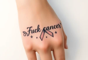 Fuck cancer tattoo idea