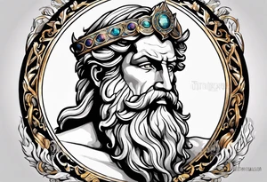 mitologia grecka zeus i pioruny tattoo idea