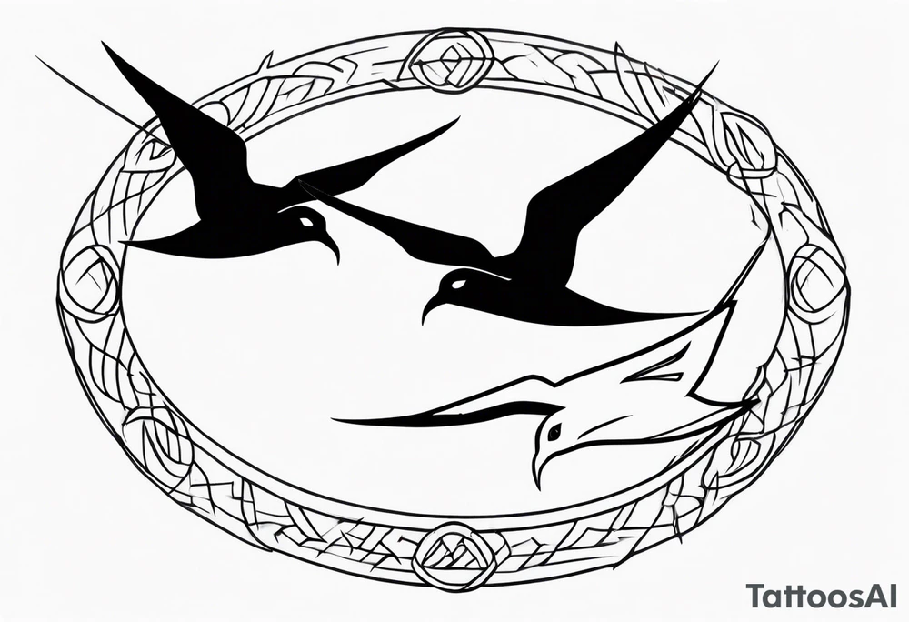 two swifts tattoo idea