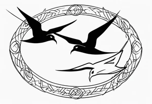 two swifts tattoo idea