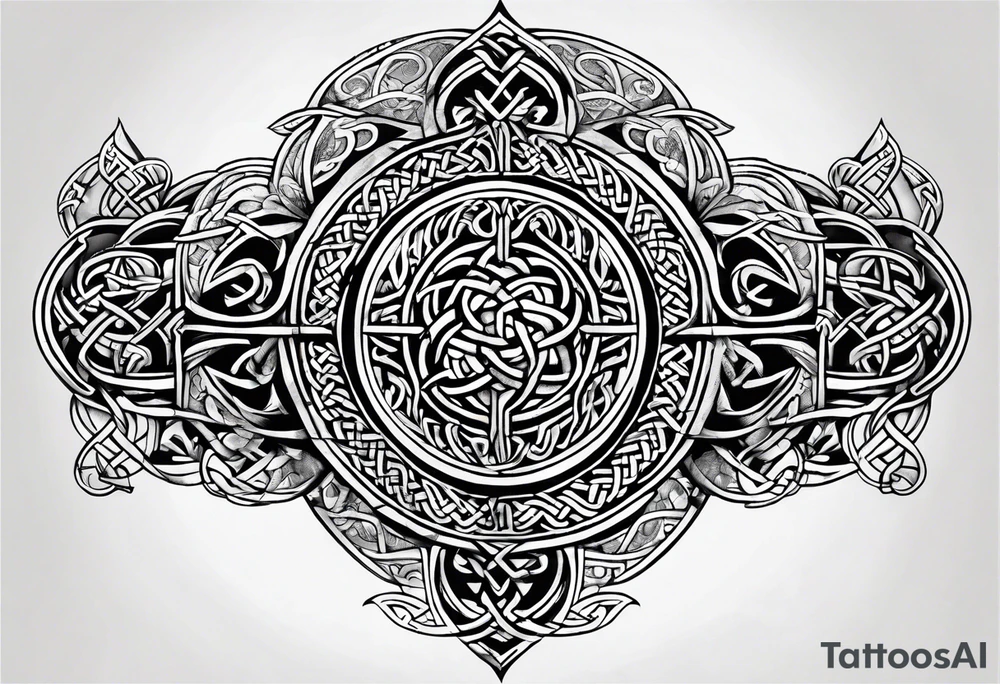 Celtic Viking sleeve tattoo tattoo idea