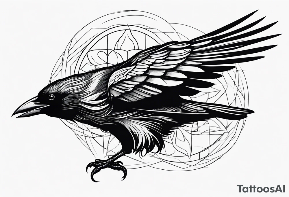 crow, tattoo idea