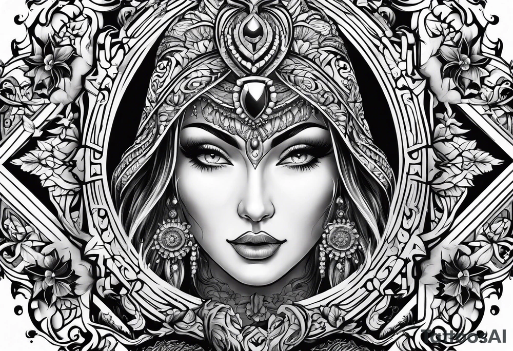 wood tattoo idea