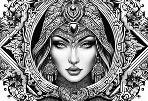 wood tattoo idea