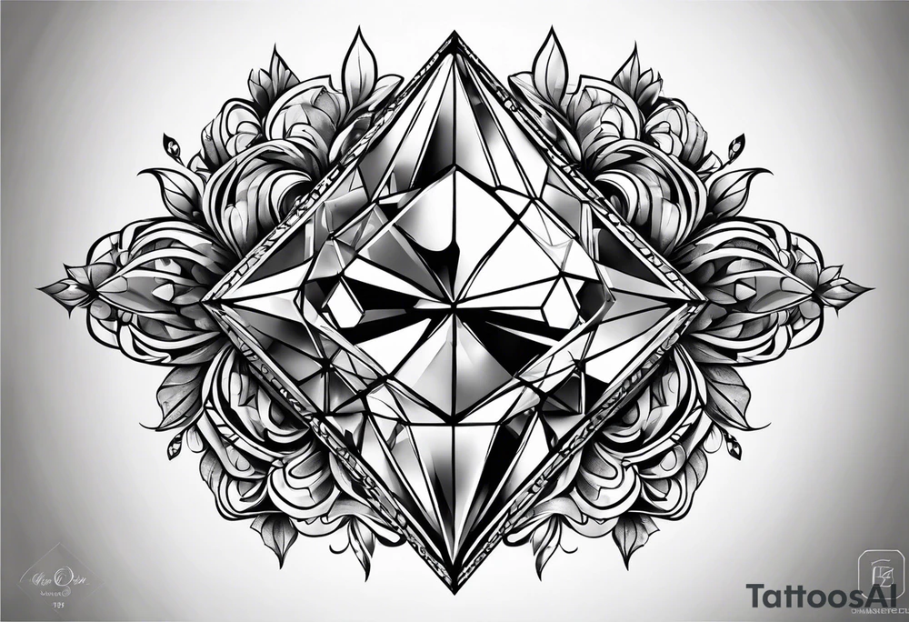 A diamond tattoo idea