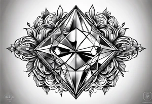 A diamond tattoo idea