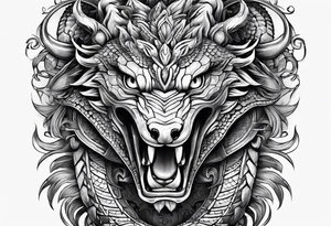 quetzalcoatl snake full body wrap arm sleeve tattoo idea