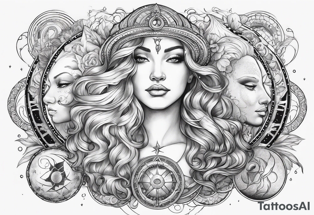 Astrology signs-
Pisces sun 
Aquarius moon 
Leo rising tattoo idea