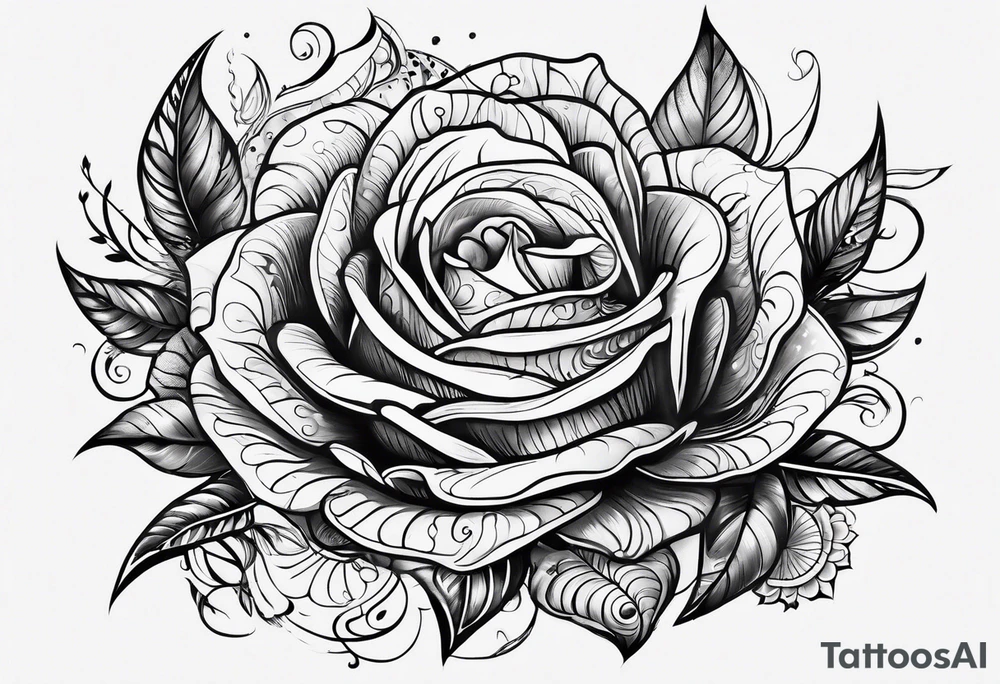 Schwarze seeschlange tattoo idea