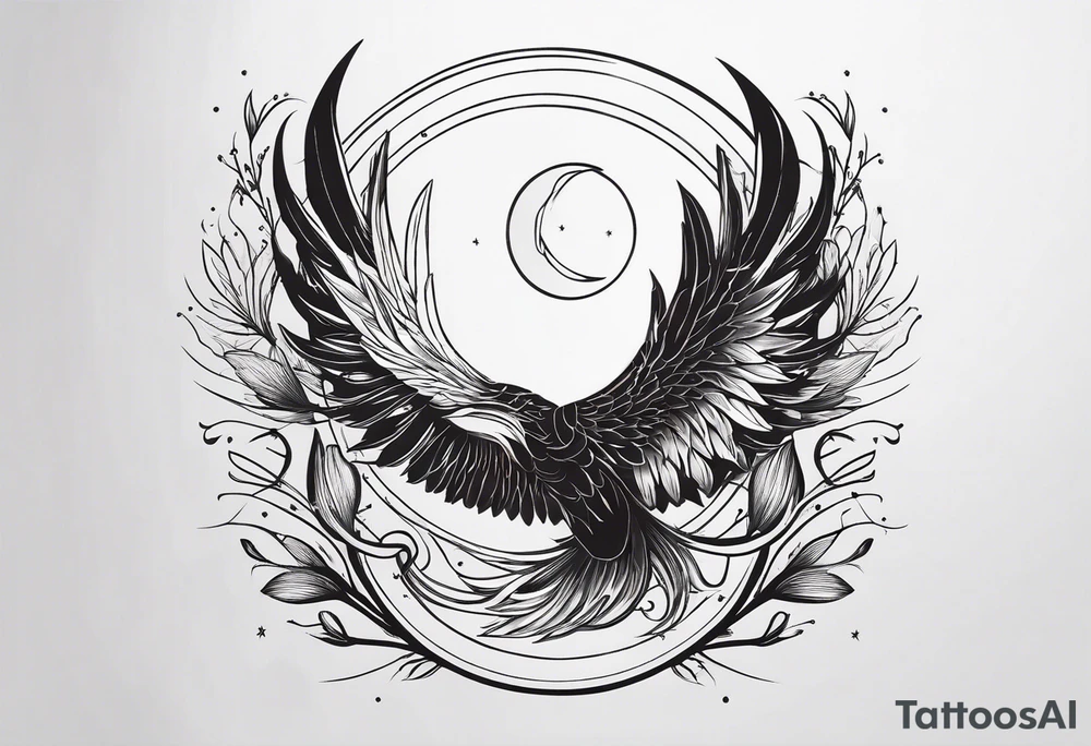elegant line
dainty
spiritual
moon
sun
arrow
spine
narrow
leaves
spring
phoenix tattoo idea