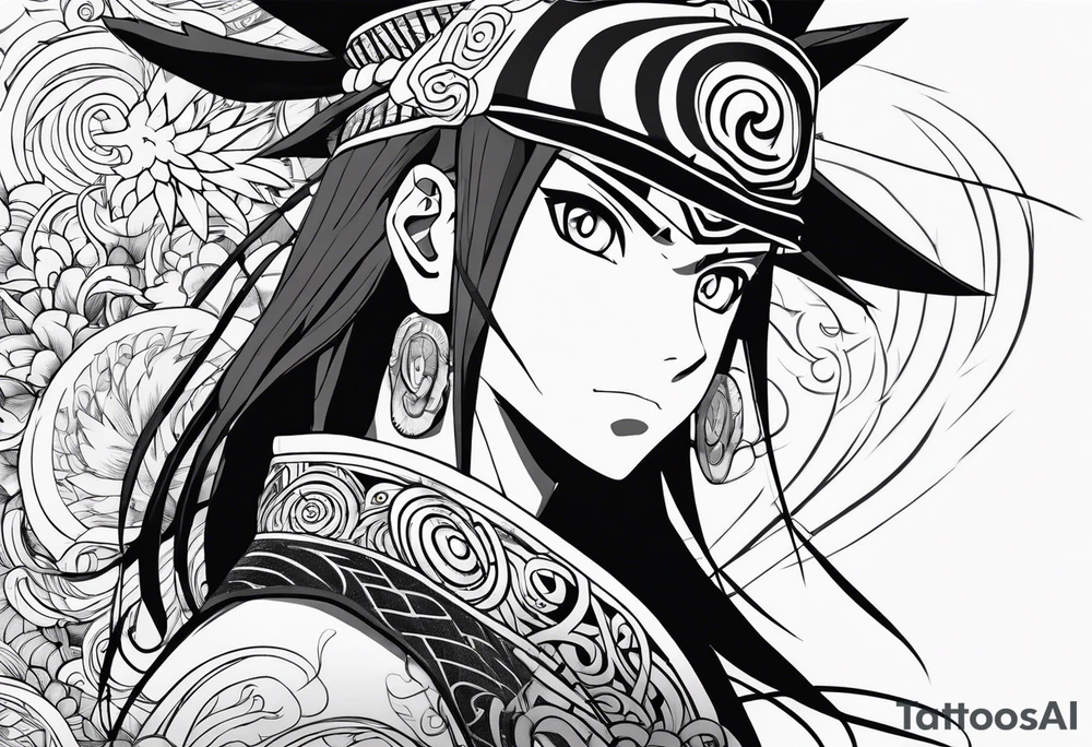 Naruto mixed with one piece tattoo idea