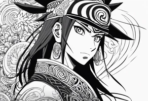 Naruto mixed with one piece tattoo idea