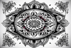 Fineline mandala tattoo idea