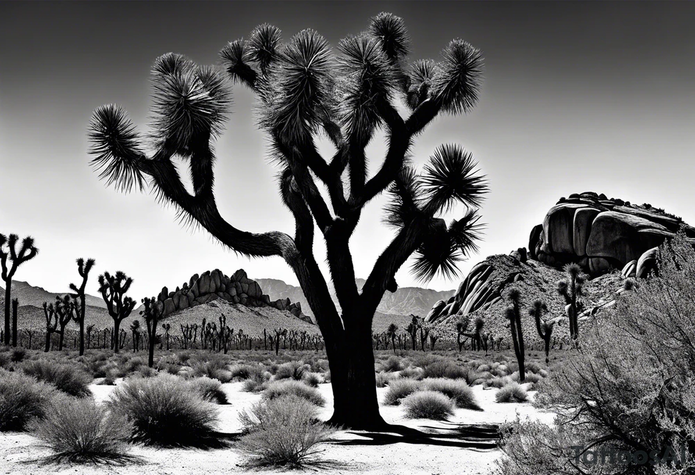 Joshua tree tattoo idea