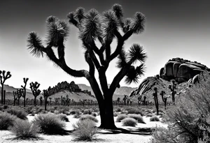 Joshua tree tattoo idea