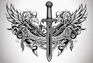 Valhalla chains
 sword tattoo idea