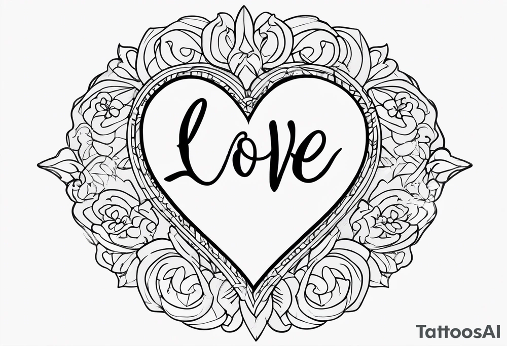 TIFFANY WITH LOVE HEART tattoo idea