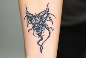 A demon with all aspects of the seven sins tattoo idea
