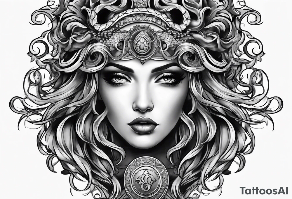 Medusa tattoo on forearm half the face tattoo idea Medusa tattoo on forearm half the face tattoo idea
