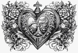 Heart versus mind tattoo idea
