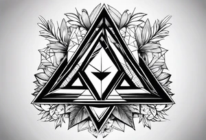 triangles tattoo idea