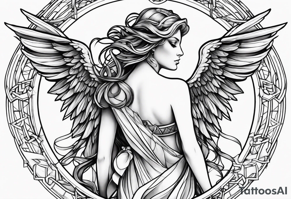 gaurdian angel tattoo idea