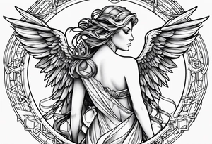 gaurdian angel tattoo idea