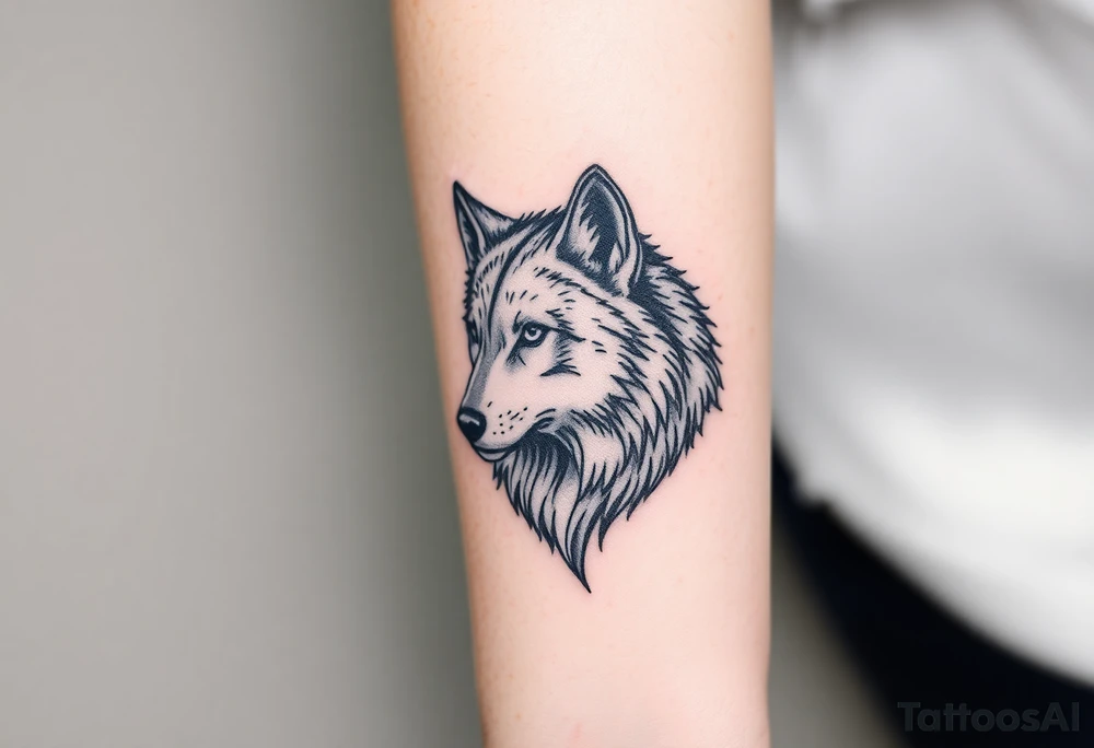 Wolf tattoo idea