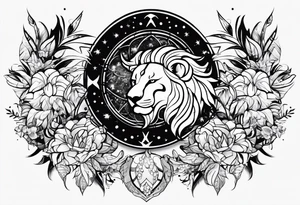 Scorpio and Leo mix tattoo idea