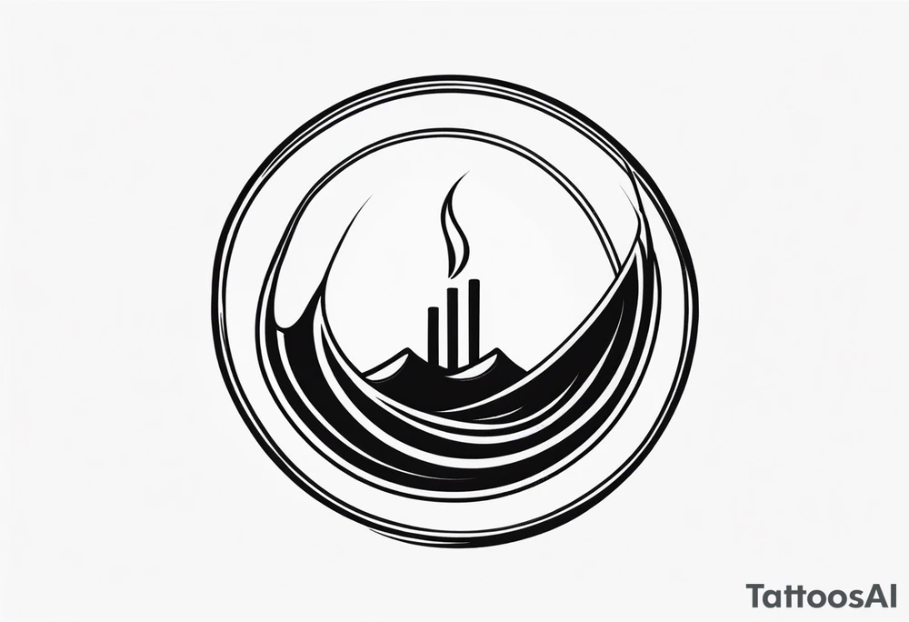 symbol of rising energy, very simplistic, for the throat area tattoo idea