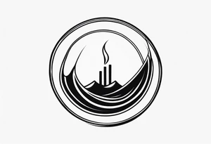 symbol of rising energy, very simplistic, for the throat area tattoo idea