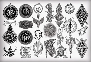 norse gods rune tattoo idea