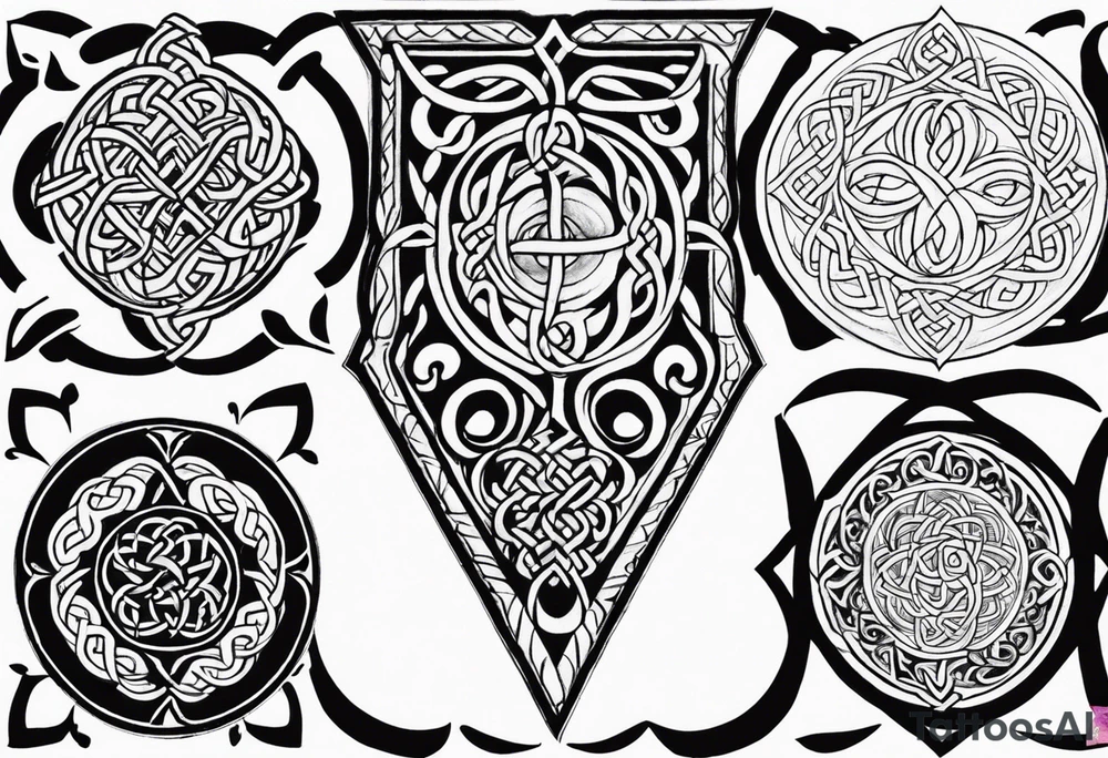 Strength change loyalty Celtic tattoo idea