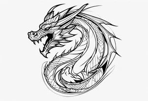 Dragon shoulder tattoo idea