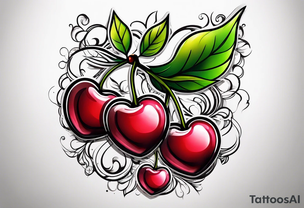 Cherry love tattoo idea