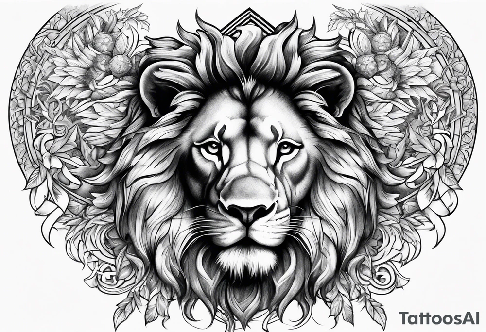 Lion, cross, praying hands, Scarlett, Faith, angels gods tattoo idea