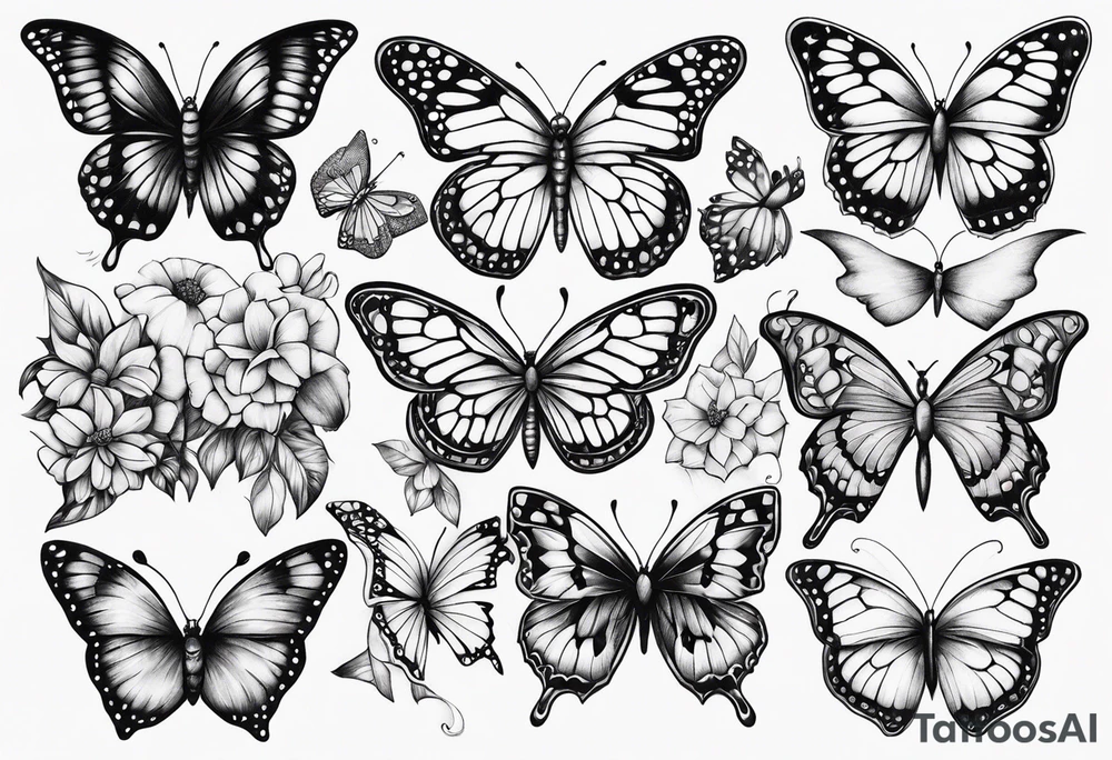 butterflies tattoo idea