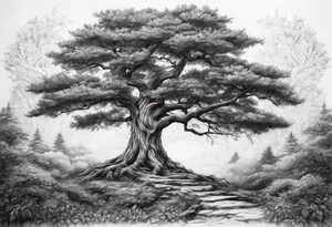 A tree that has my familie inistials in it tattoo idea