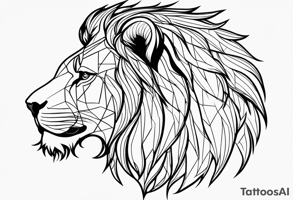 Outline map of the USVI and bvi Caribbean islands tattoo idea