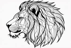 Outline map of the USVI and bvi Caribbean islands tattoo idea