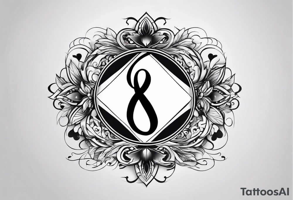 Infinity symbol with name tattoo idea