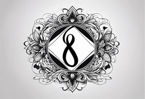 Infinity symbol with name tattoo idea