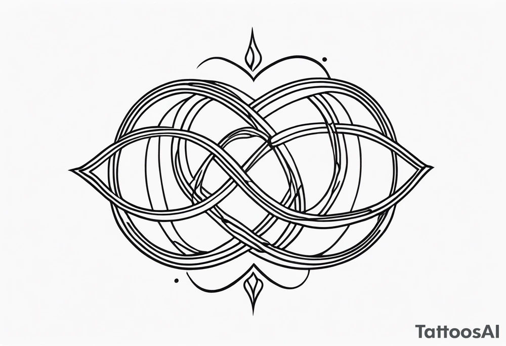 Infinite love tattoo idea