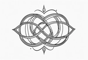 Infinite love tattoo idea