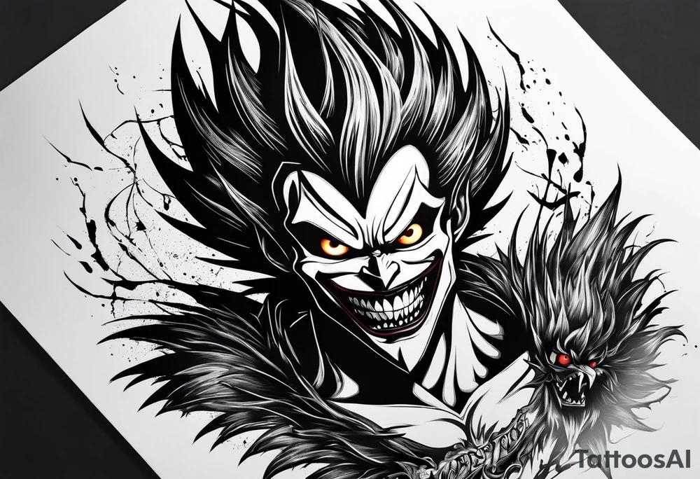 ryuk from death note tattoo idea