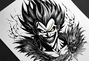 Ryuk Tattoo Ideas | TattoosAI