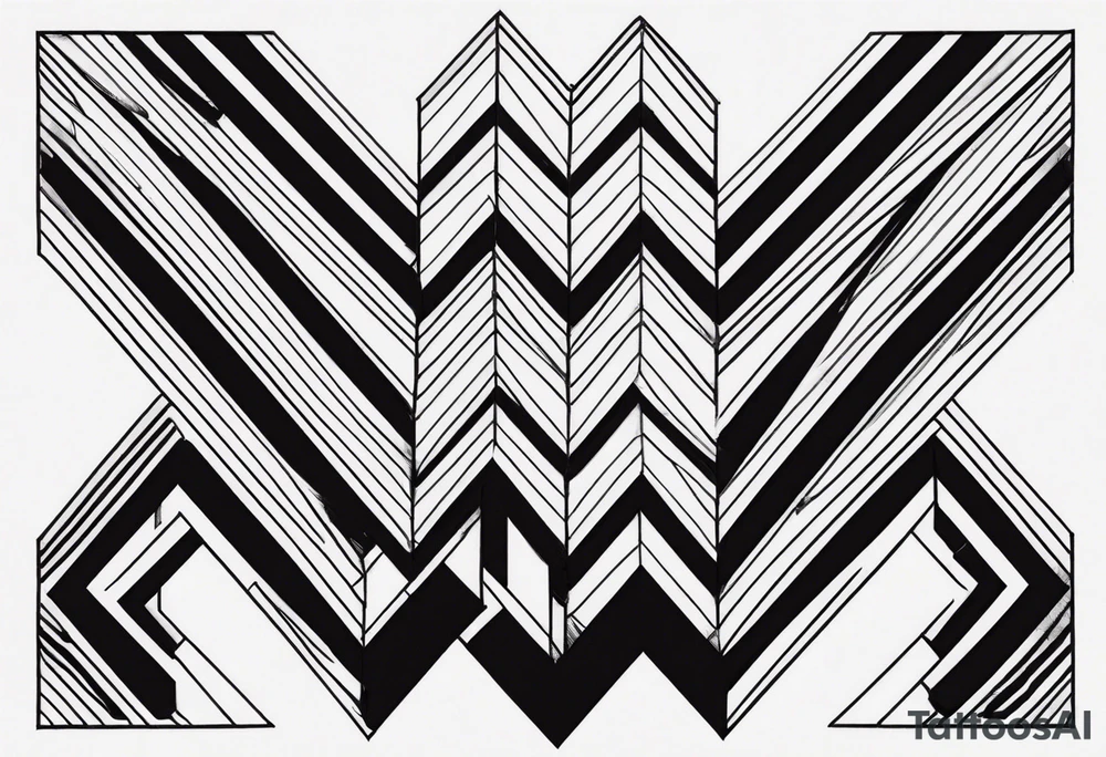 Chevron Stripes tattoo idea