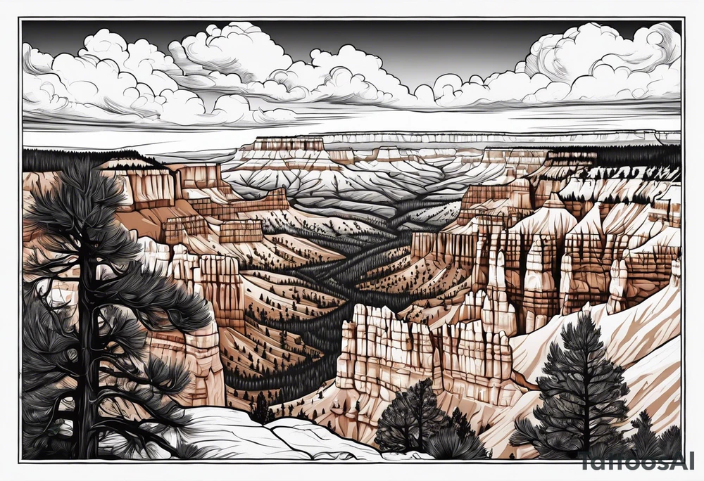 Bryce canyon national park tattoo idea