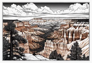 Bryce canyon national park tattoo idea